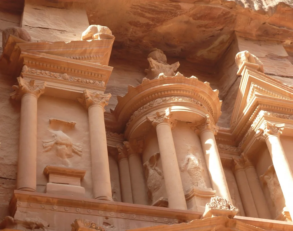 Decorative columns at Petra, Jordan