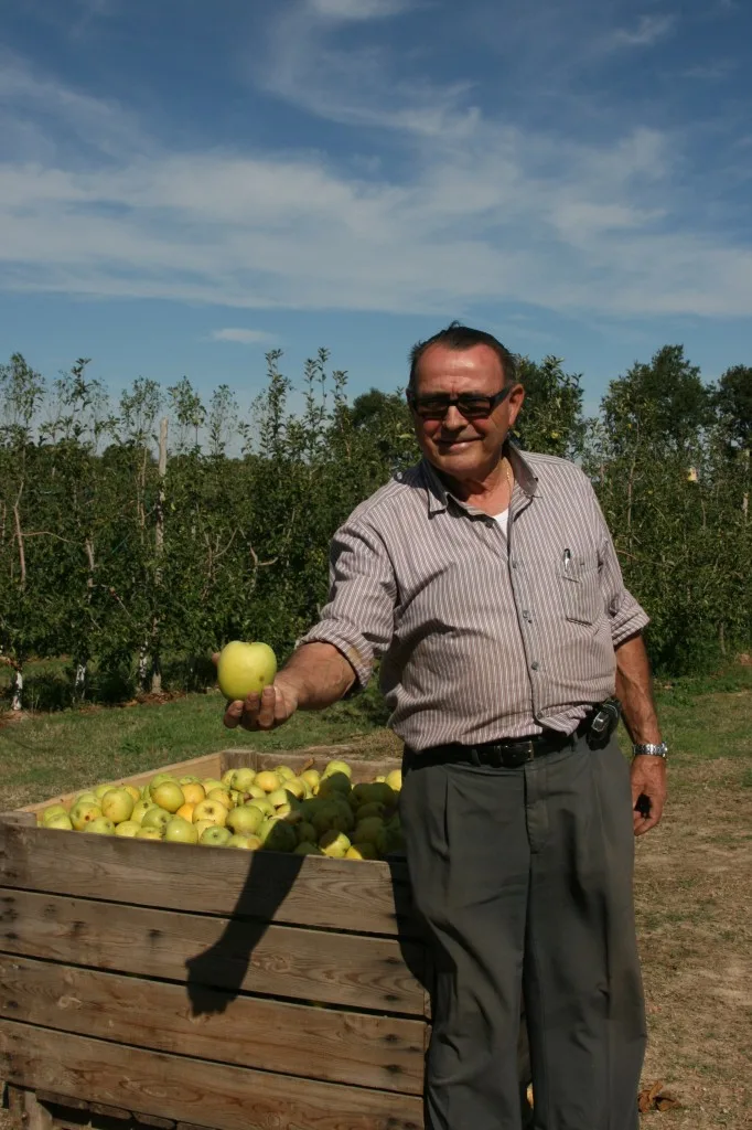 Apple Orchard owner Narcis in the Catalonia area of Spain