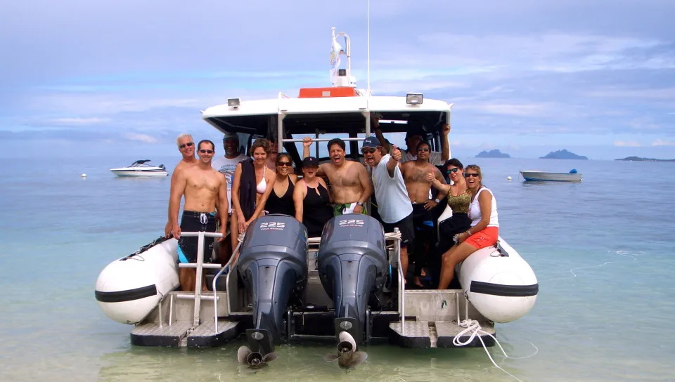 About to head out for some diving in Fiji