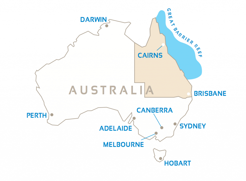 Queensland map