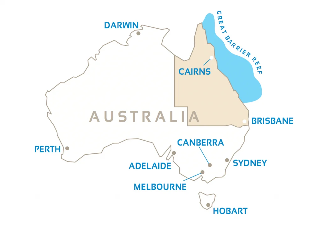 Queensland map