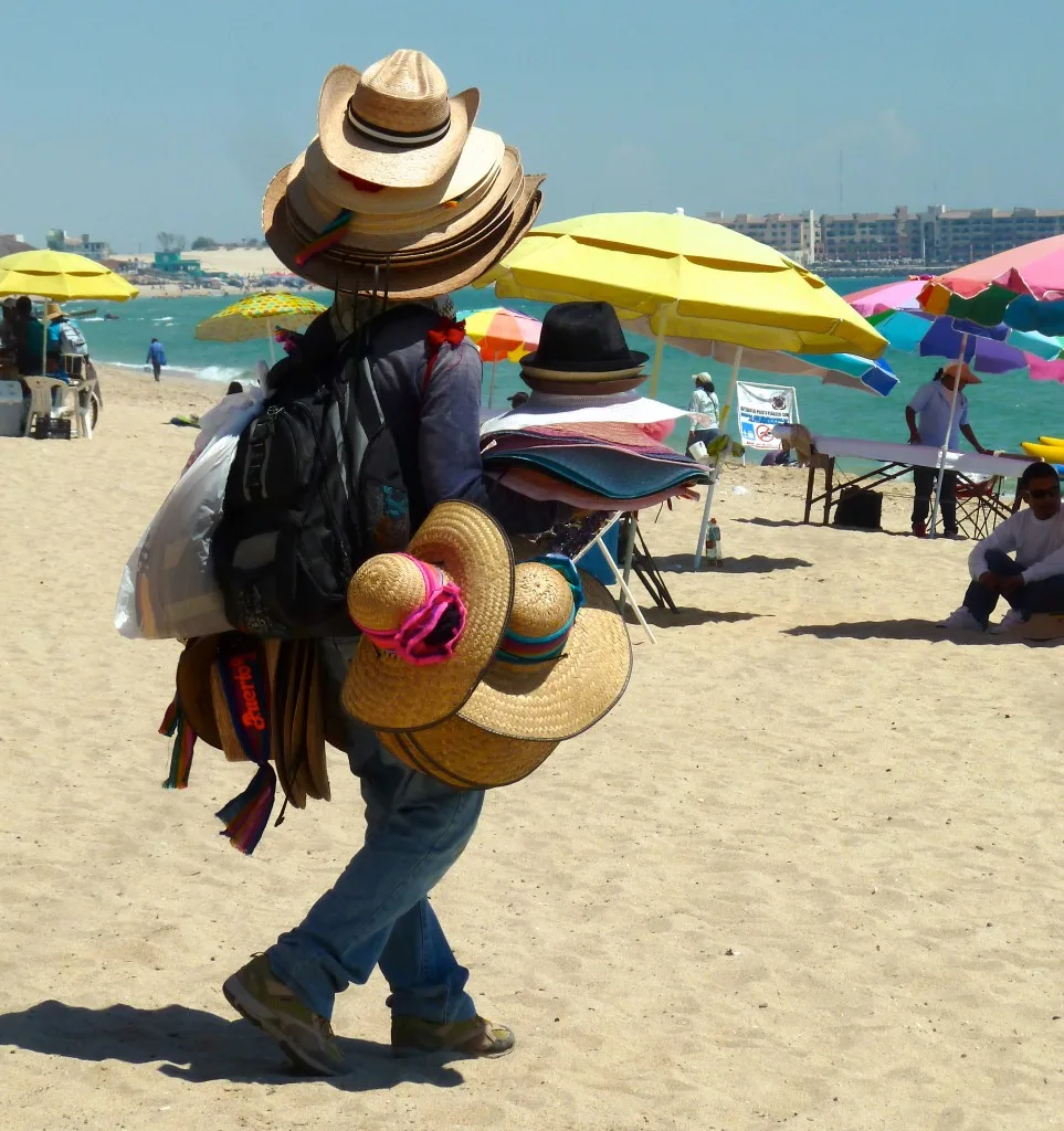 Hat man, Arizona's Beach: Rocky Point, Mexico