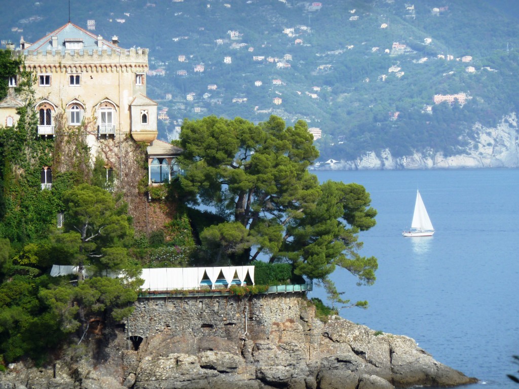 On the path to Portofino, Italy