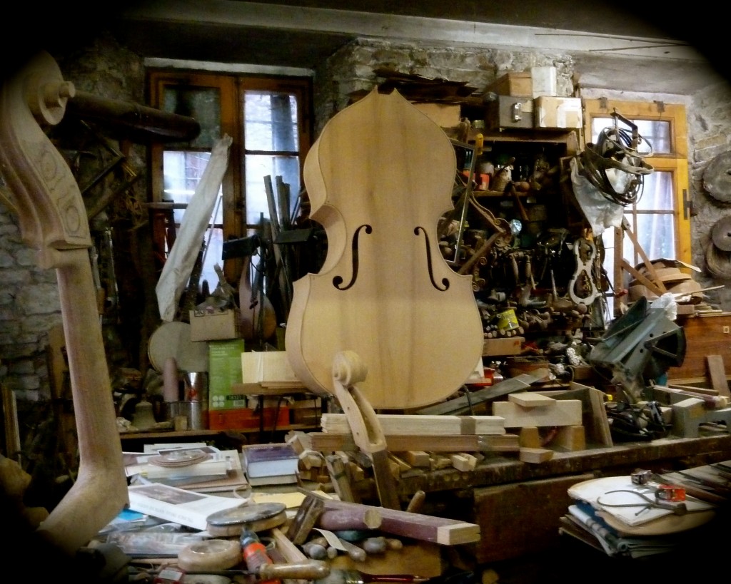 Luigi Lombardi's Violin Shop in Forli, Italy
