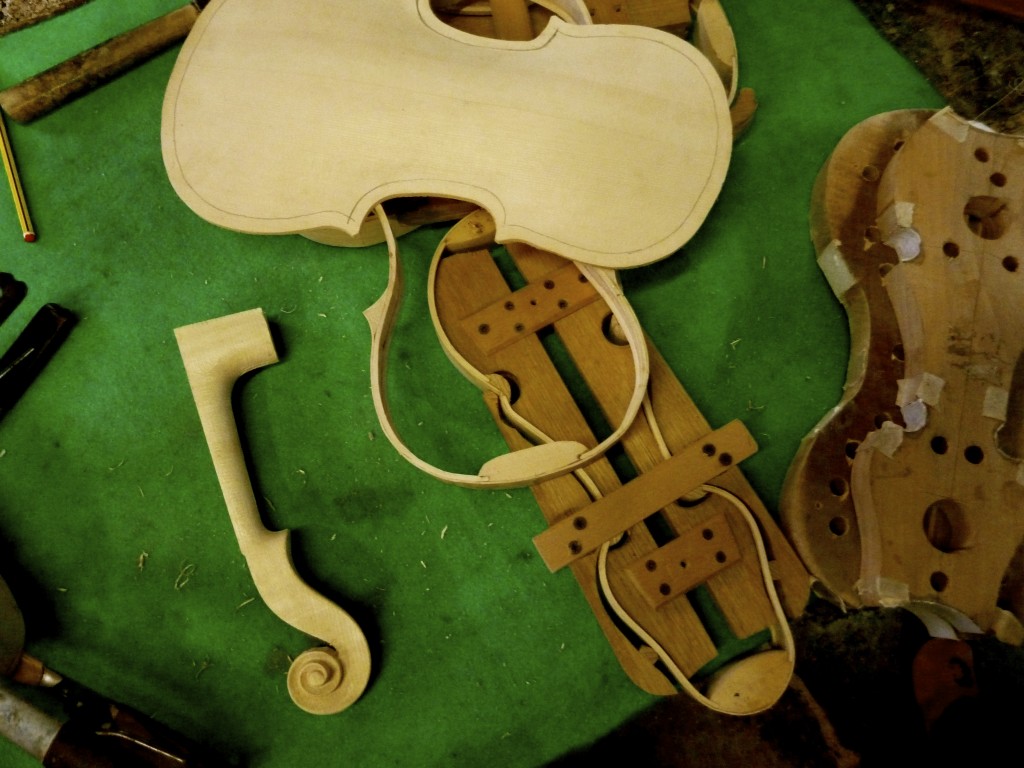 Luigi Lombardi's Violin Shop in Forli, Italy