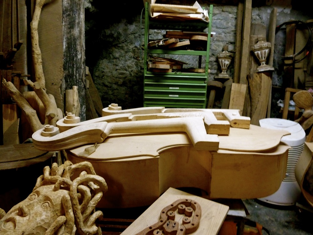 Luigi Lombardi's Violin Shop in Forli, Italy