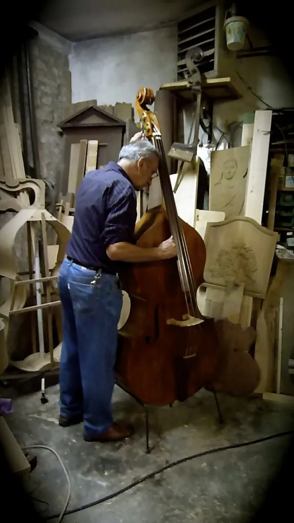 Luigi Lombardi playing the Cello in Forli, Italy