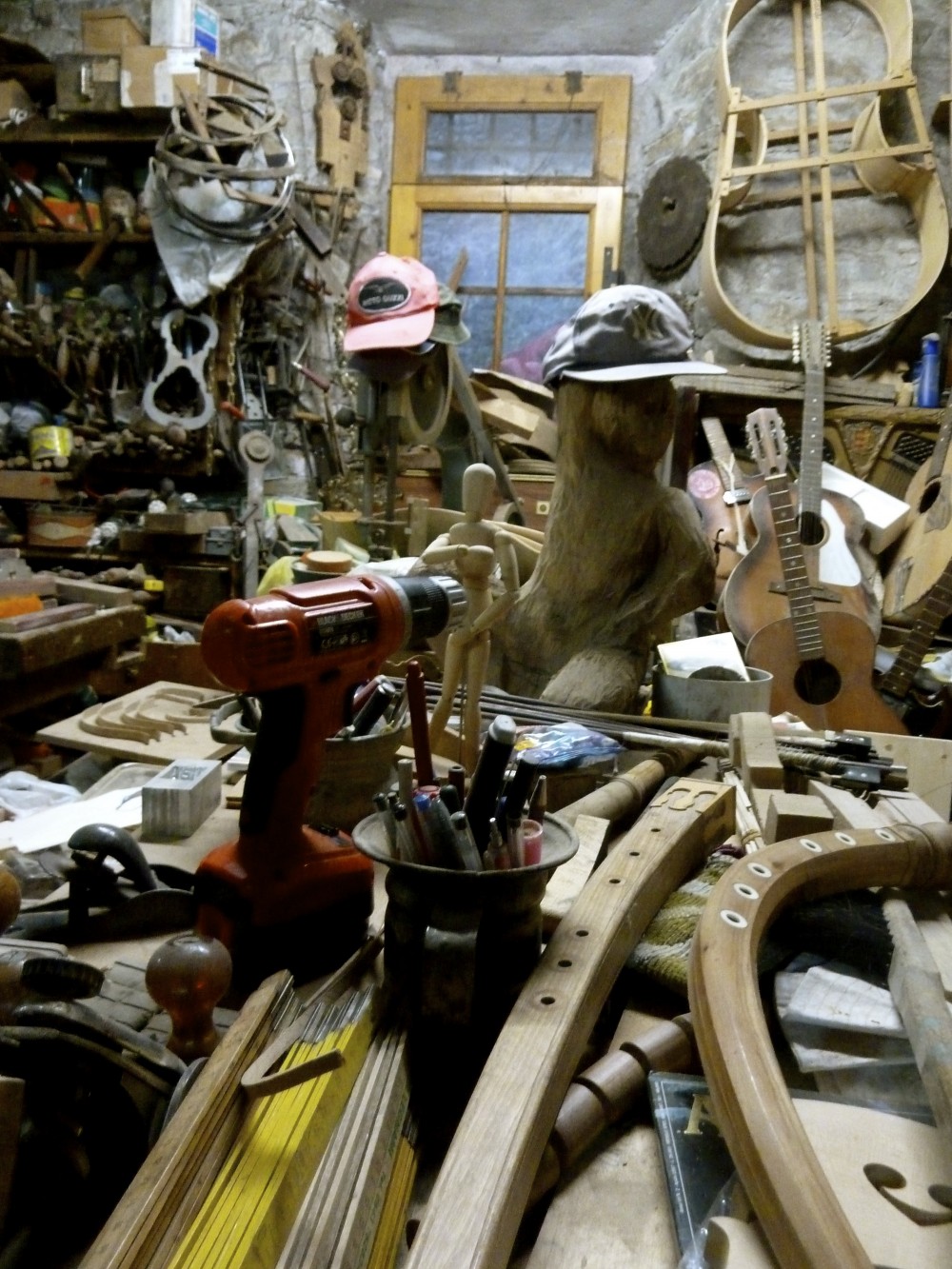 Luigi Lombardi's Violin Shop in Forli, Italy