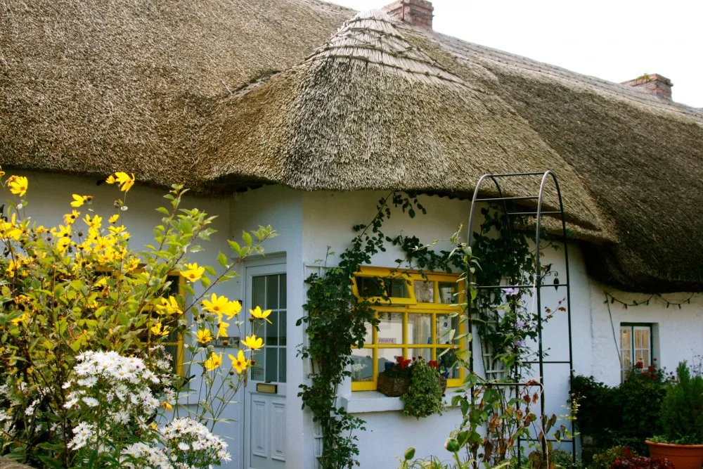 Thatched Roof houses in Adare, Ireland