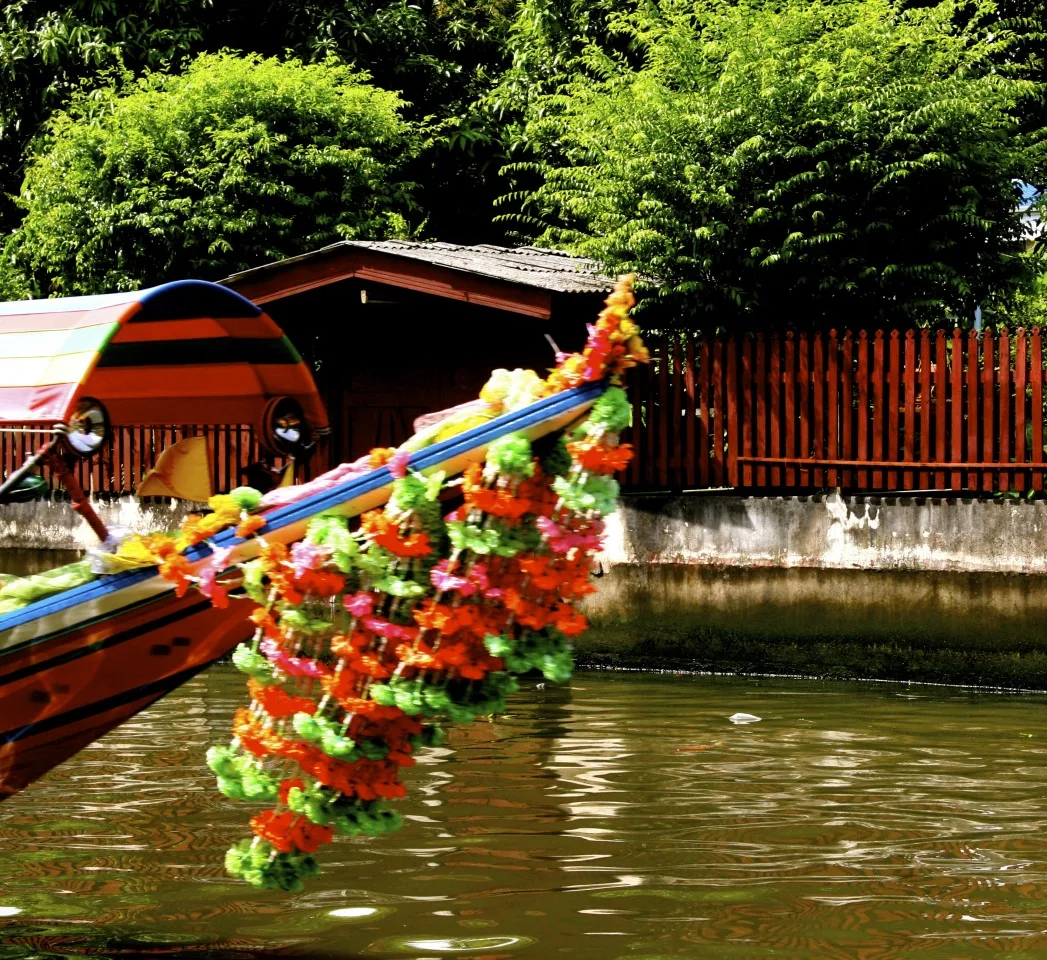 Longboat on the Chao Phraya River, Bangkok, Thailand