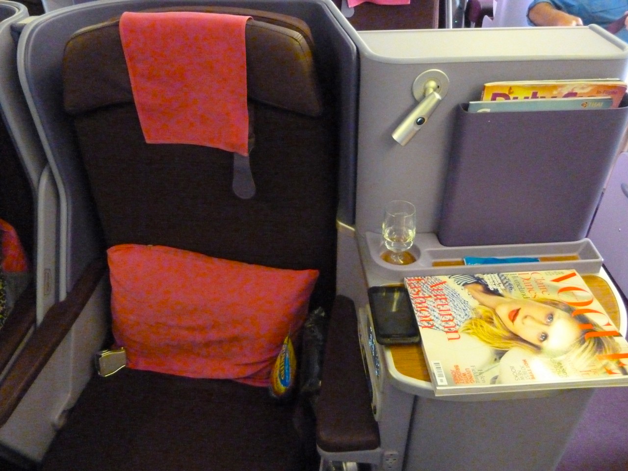 ThaiAirways Business Class Seat