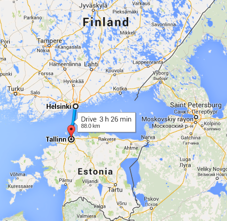 Finland/Estonia Map