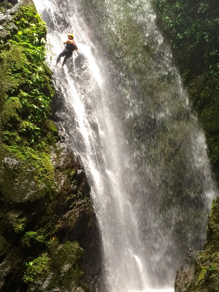 Waterfall in Costa Rica, Rappel down Waterfall, Costa Rica, Blue Osa #CostaRica #BlueOsa