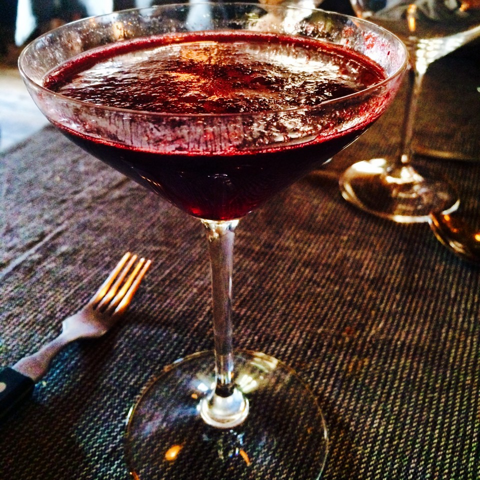 Berry drink at Pihvitupa Steakhouse, Kalajoki Finland