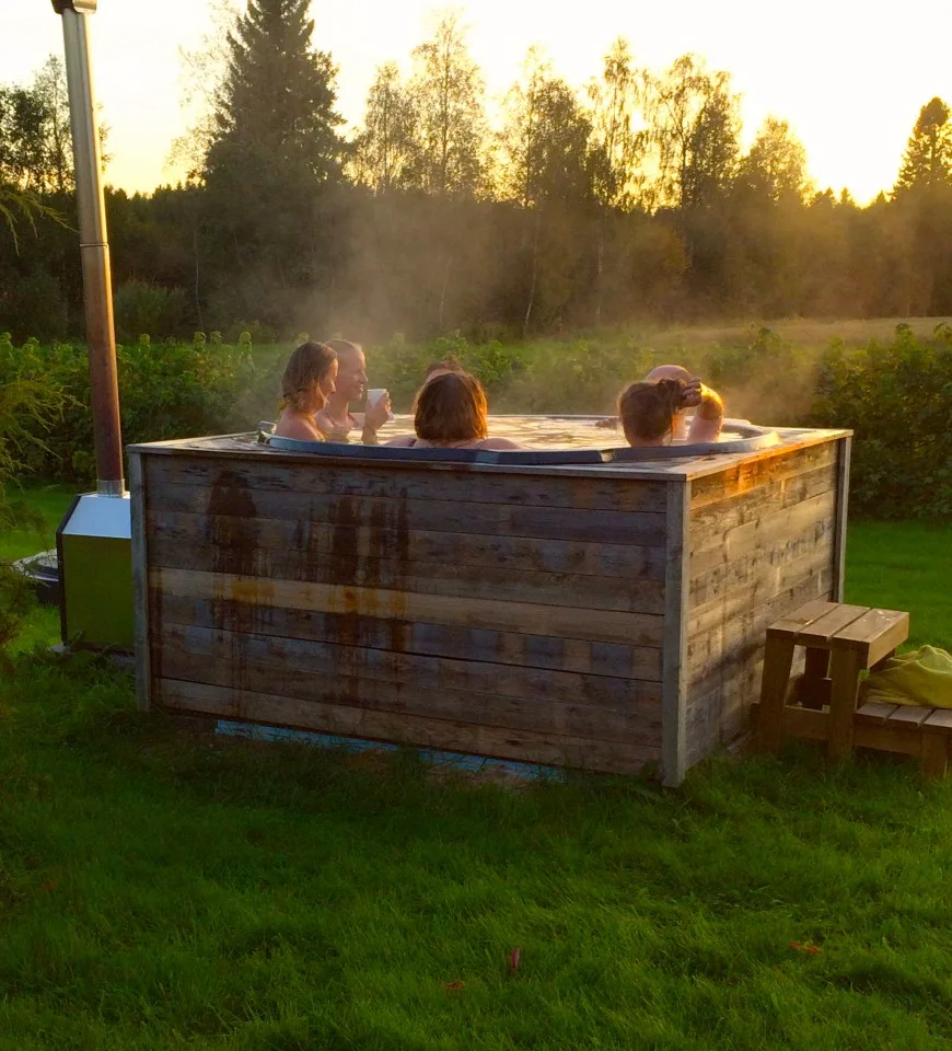 Liminka, Finland farmhouse Jacuzzi