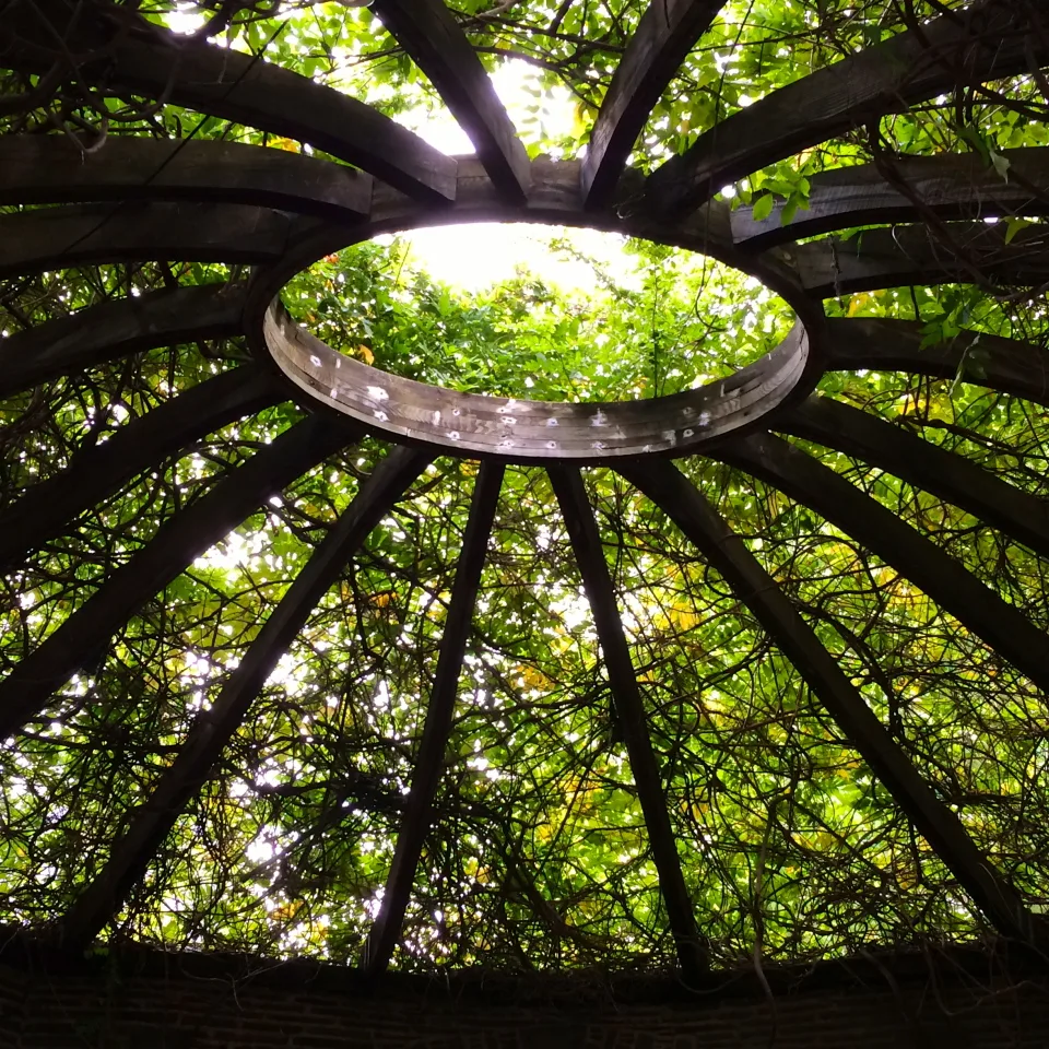 Arbor over Finger Bowl at Grey Towers, Milford, PA