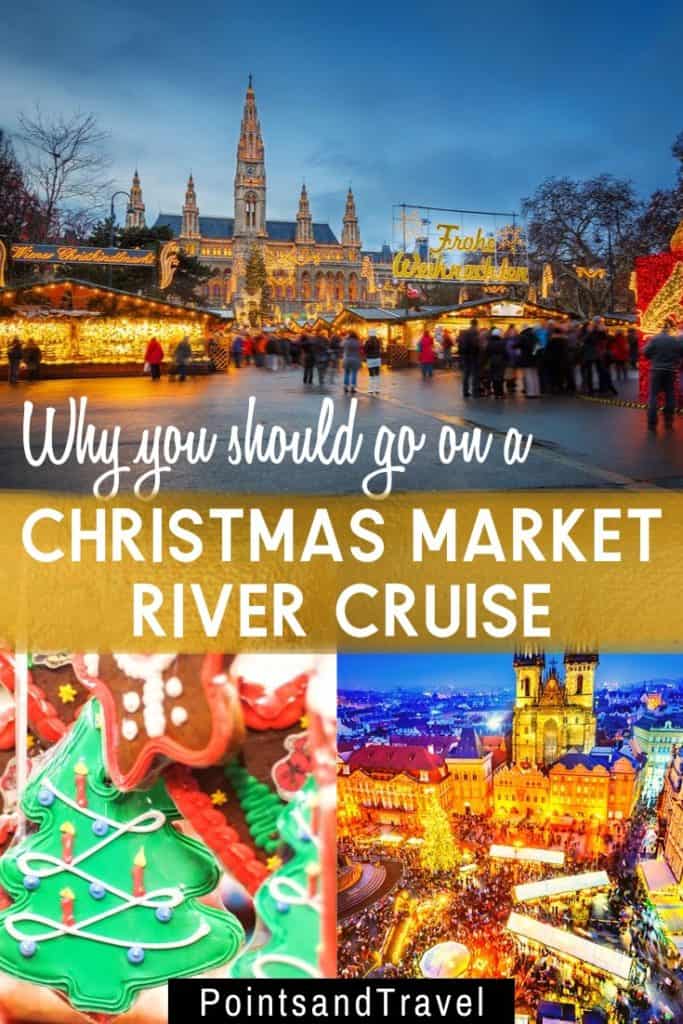 Why you Should Go on a Christmas Market River Cruise For the Holidays. An 8-day journey down the Rhine River from just outside of Zurich, Switzerland, thru Germany and France and then on to Amsterdam, the Netherlands. Sail and stop at the Christmas Markets, sipping hot chocolate and sampling delicious holiday treats. #christmasmarket #holidays #christmas | Christmas Market River Cruise | How to see the best Christmas Markets in Europe | Holiday Travel in Europe | Winter Destinations |