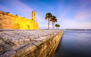 St. Augustine Florida Fort, the charming side of St Augustine, stingrays, jellyfish, Marine Science Center,aquariums in Panama City beach Florida