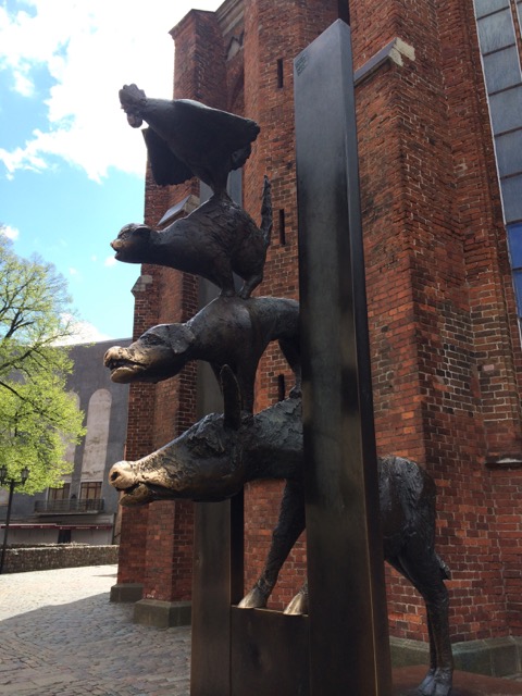 The Bremen Town Musicians Statue - Riga, Lativa