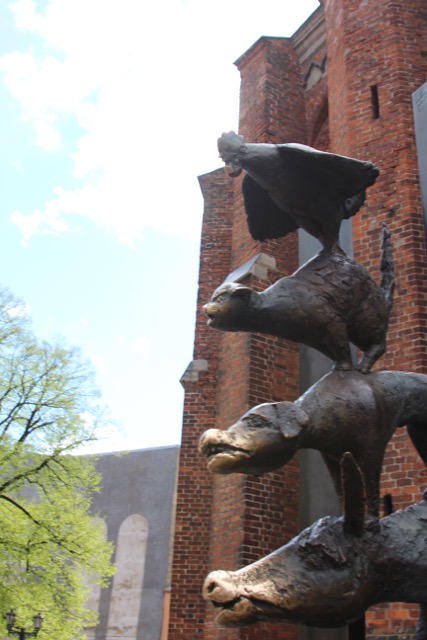 The Bremen Town Musicians Statue - Riga, Lativa