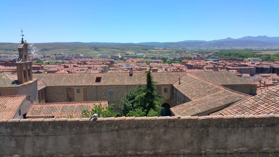 A view of the city surrounding the walled portion of Avila, Spain
