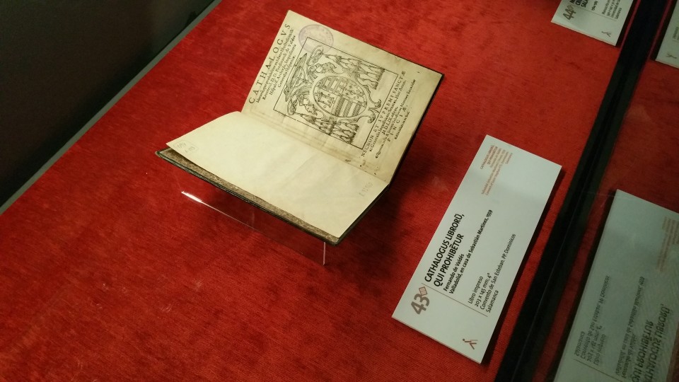 Some of the original documents on display during the exhibition