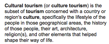 Cultural Tourism