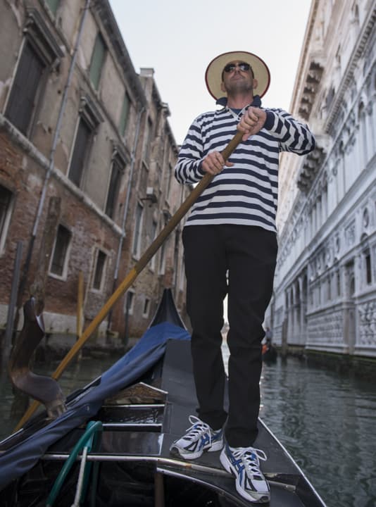 Gondolier on the gondola