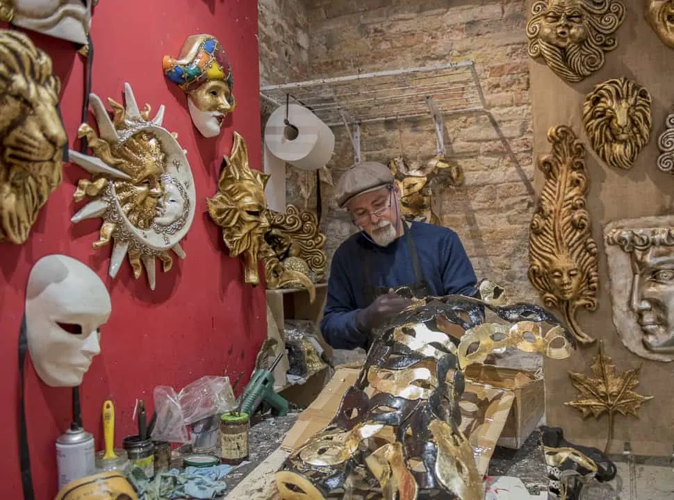 The collector of Masks makes her way to Venice - Behind the Mask is what she finds!