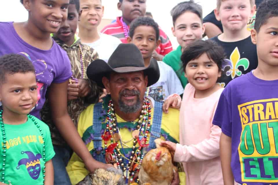 Have you ever seen a chicken on the run? Near Lake Charles, Louisiana you will find one or two in the Iowa Chicken Run!