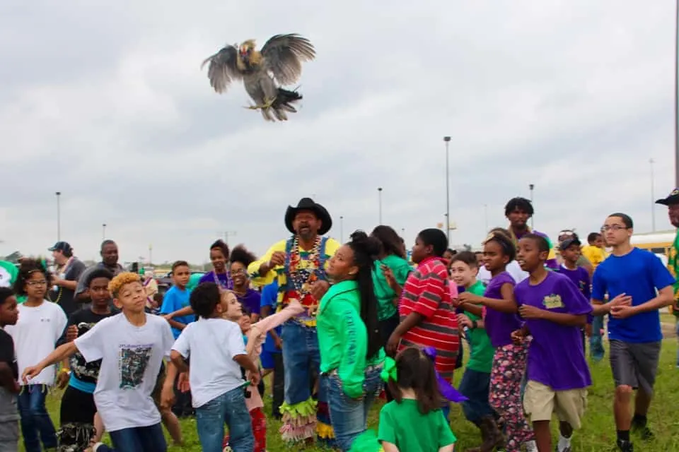 Have you ever seen a chicken on the run? Near Lake Charles, Louisiana you will find one or two in the Iowa Chicken Run!