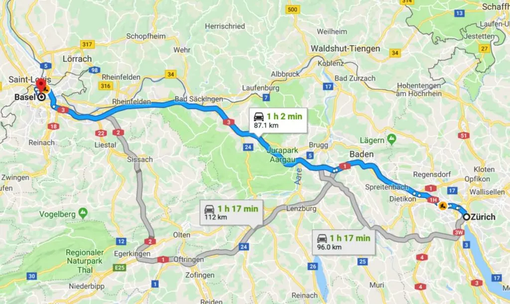 Basel Christmas Market, Basel Map