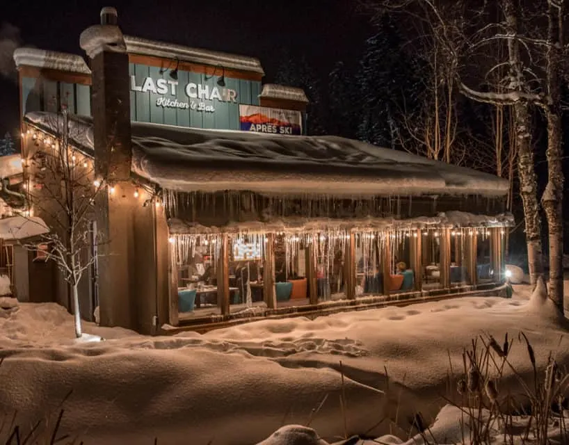 Ski Whitefish, last chair restaurant and bar