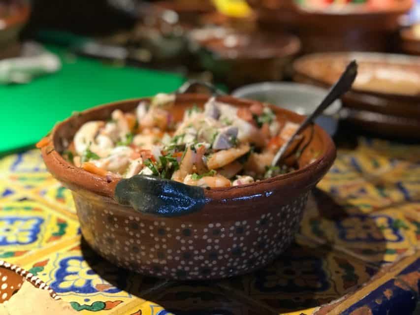 Bowl of ceviche at Hyatt Ziva Puerto Vallarta, Puerto Vallarta all inclusive resort, best Puerto Vallarta hotels on the beach