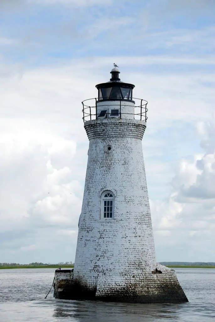 Cockspur Lighthouse, Savannah, Georgia, Things to do in Savannah GA, tybee island, georgia