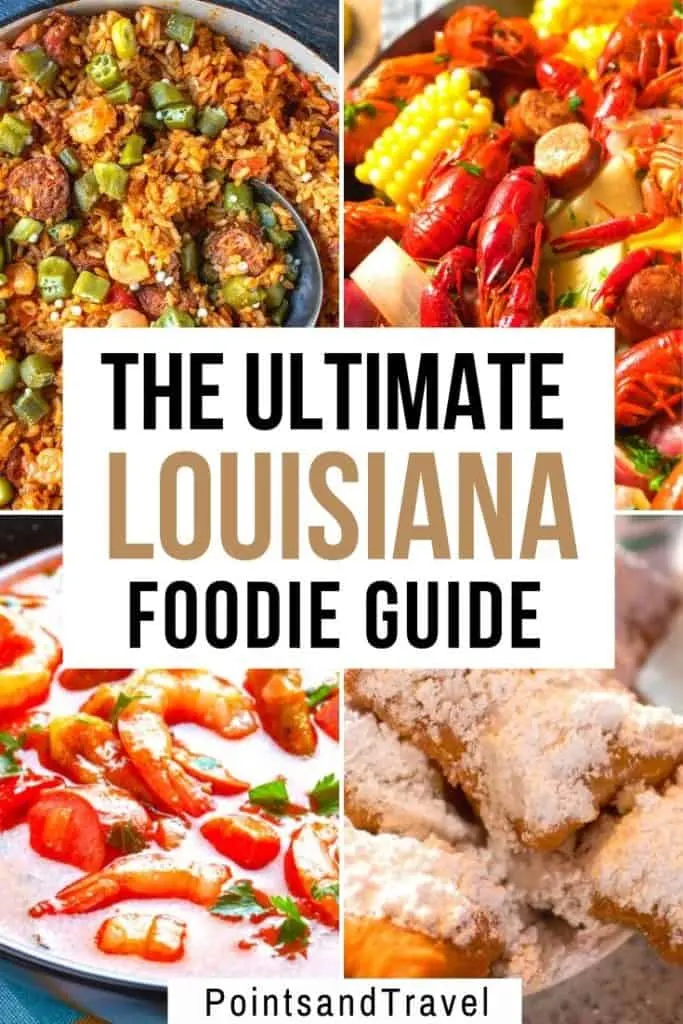 The Ultimate Louisiana Foodie Guide: the best food in New Orleans, Lafayette and more. Here are the 15 best dishes you absolutely need to try in Louisiana. Gumbo, shrimp etouffee, jambalaya and so many more delicious dishes you can't miss when you visit the beautiful state of Louisiana #louisianafood #neworleansfood #neworleans #louisiana | Best food in Louisiana | Louisiana Dishes | What to eat in Louisiana | What to eat in New Orleans | New Orleans Food | #Louisiana #Food #Foodie