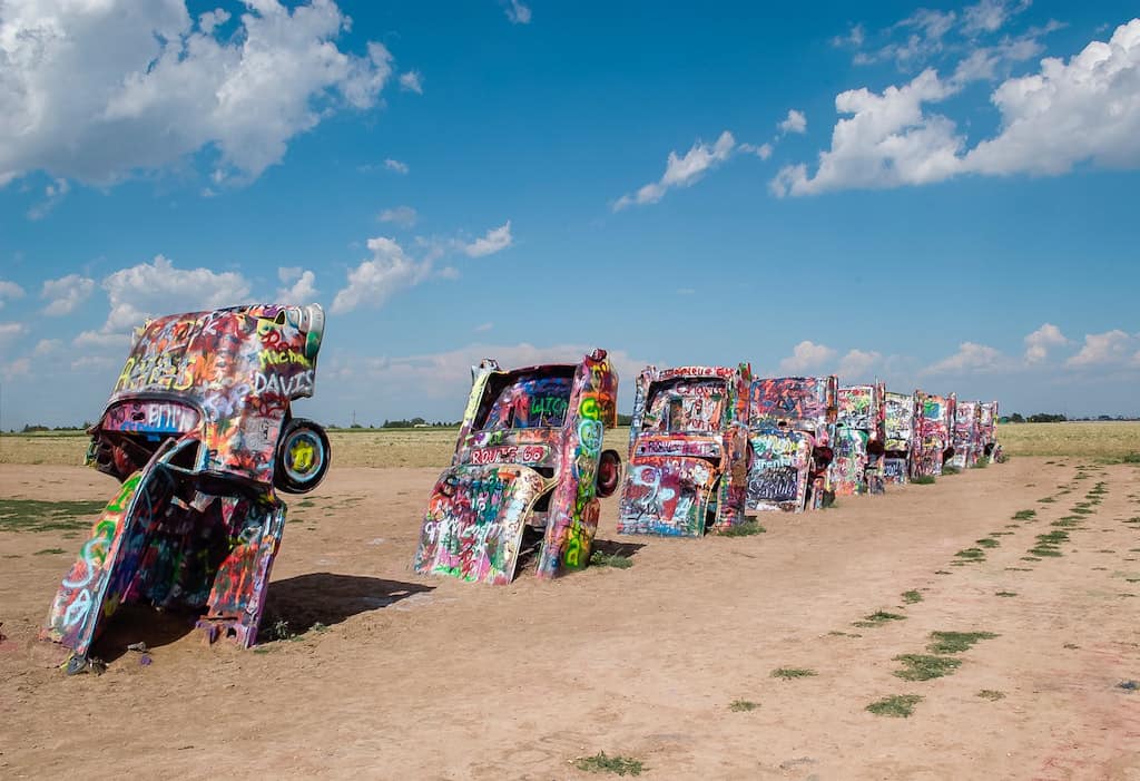 cadiliac park, Things to do in Amarillo Texas, Things to do in Amarillo, Think you know Amarillo, Texas? Come along with me as I visit my hometown area and show you the top 5 things to do in Amarillo, Texas for nostalgia. #Texas #Amarillo #Cadillac Ranch #BigTexan