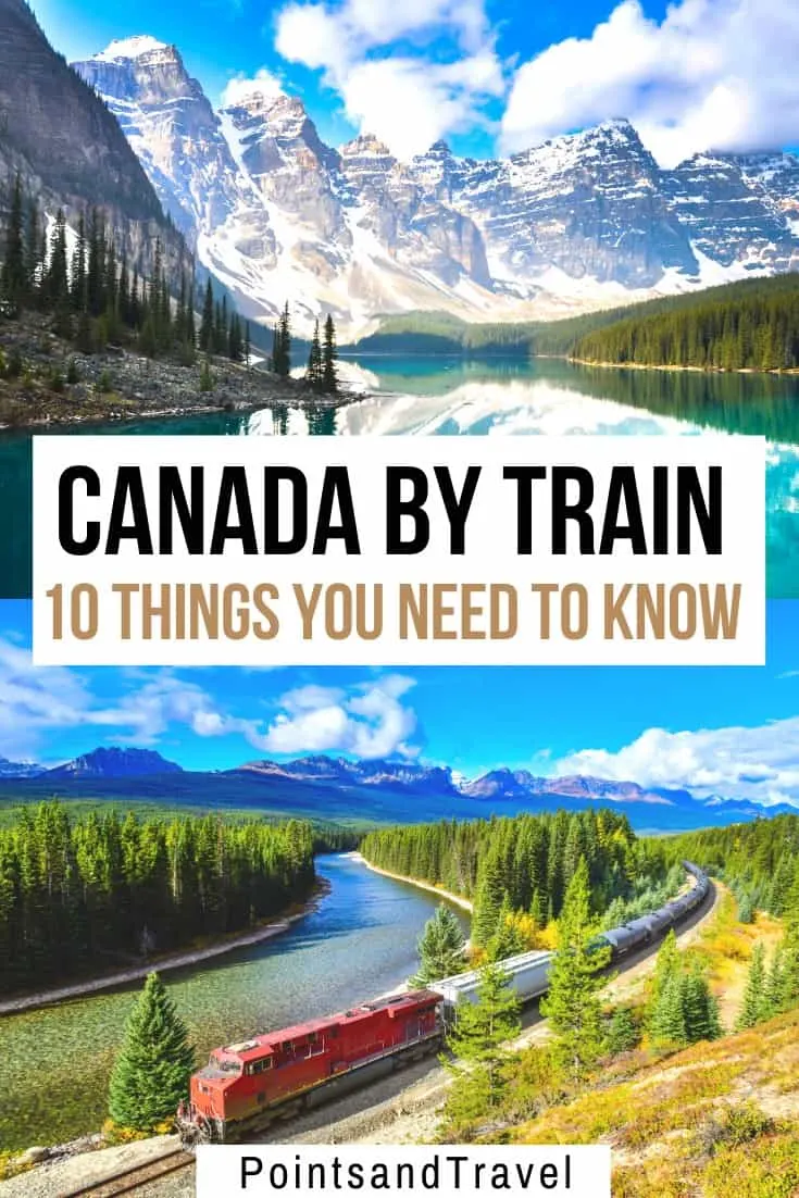 How to travel Canada by train: 10 things to know before taking a train across parts of Canada. What to pack, what the food service on the train will be like, the viewing platform, and even the best time to visit this gorgeous country. | Canada Bucket list | What to see in Canada | How to travel Canada by train | Canada Train Travel | #canada