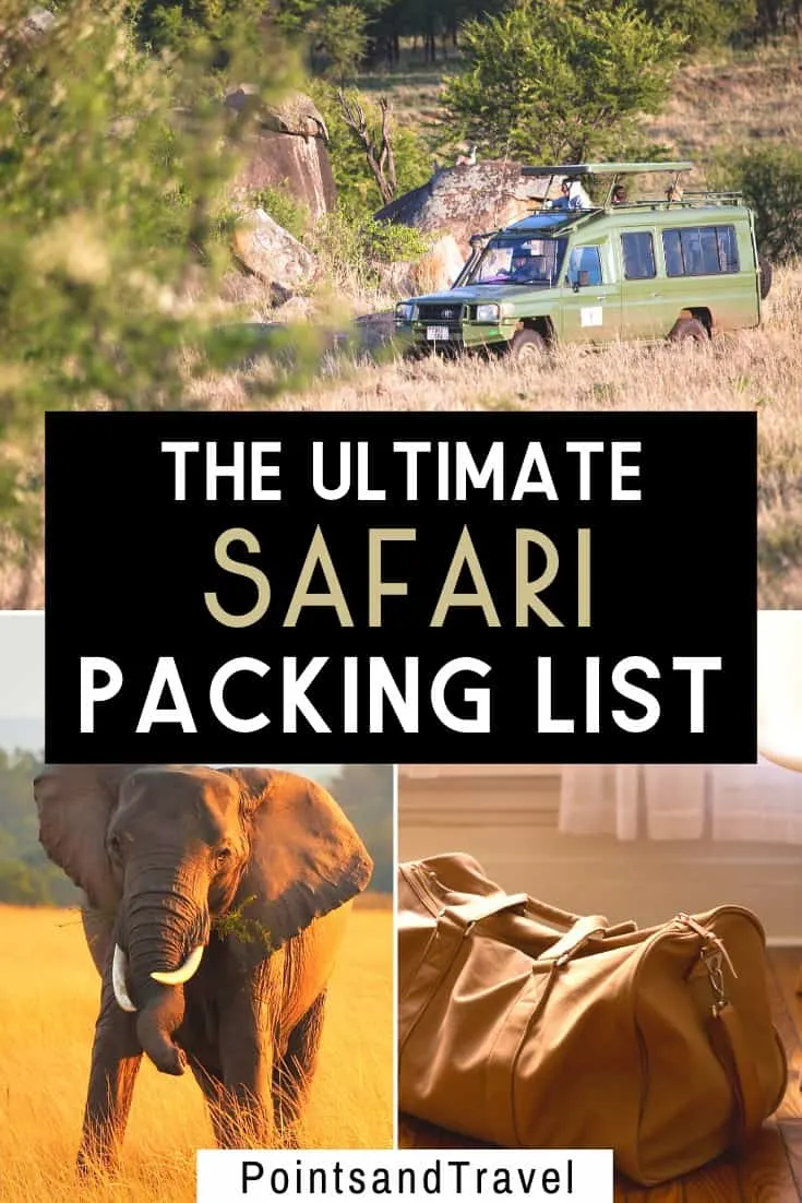 the ultimate safari packing list, safari packing list, safari outfit #Safari #packinglist #Safaripackinglist #Africa