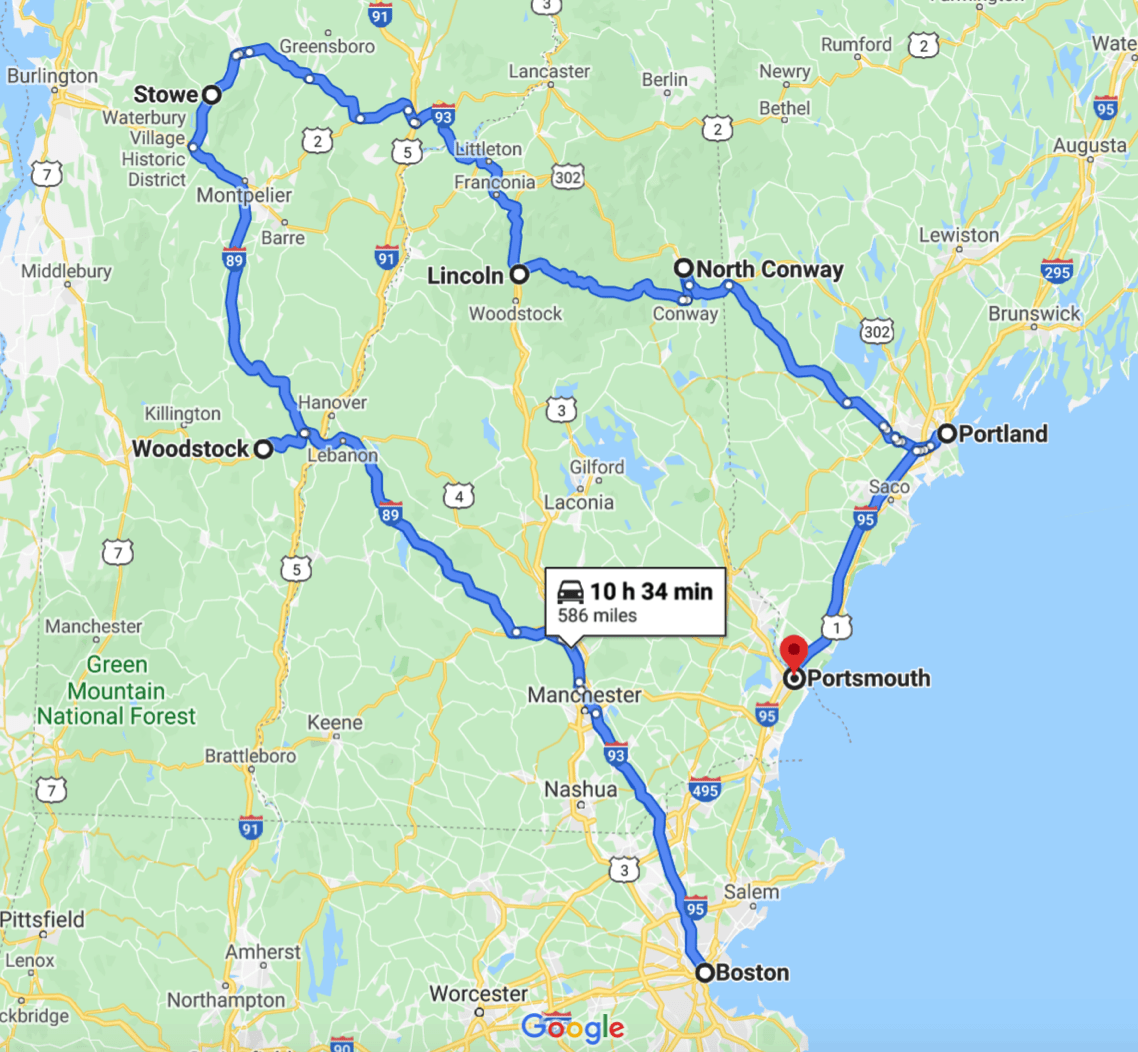 New England Road Trip In The Fall