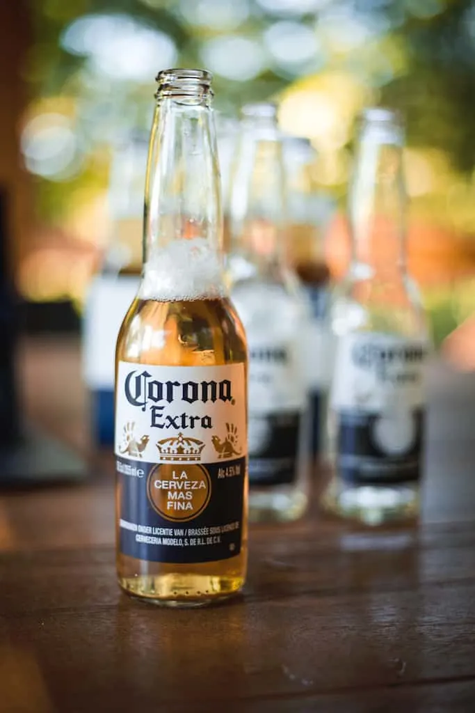 Corona Beer for drinking in Mexico