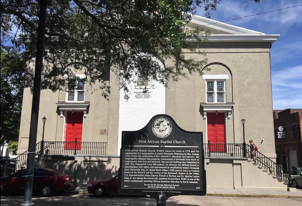 First AFrican Baptist Church in Savannah GA