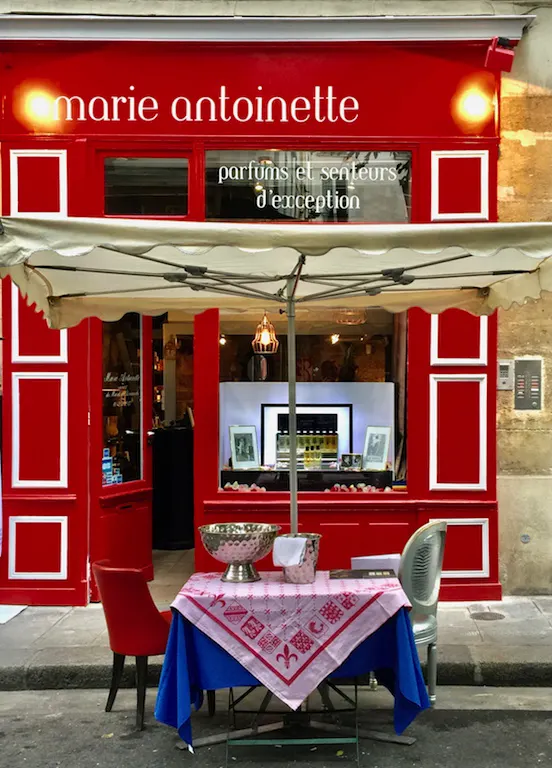 Marie Antoinette Cafe in Paris France