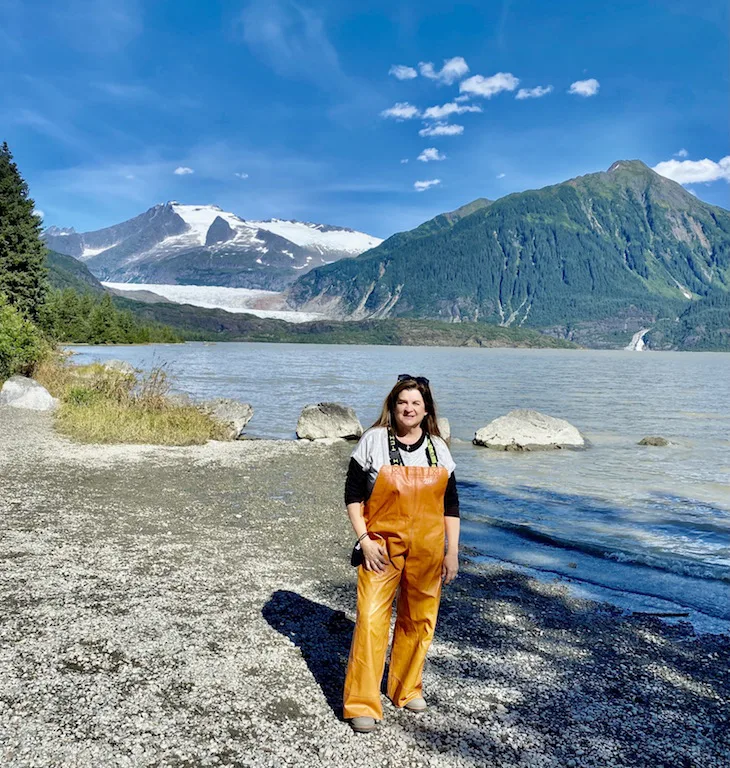 Me at the Mendenhall Glacier