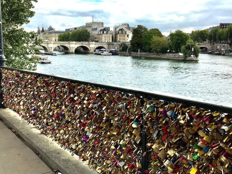 River Locks on the Siene River in Paris France