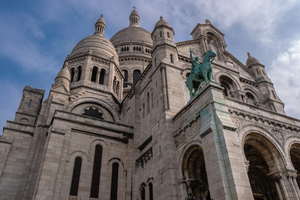 Sacre Coeur cathedral in Paris France