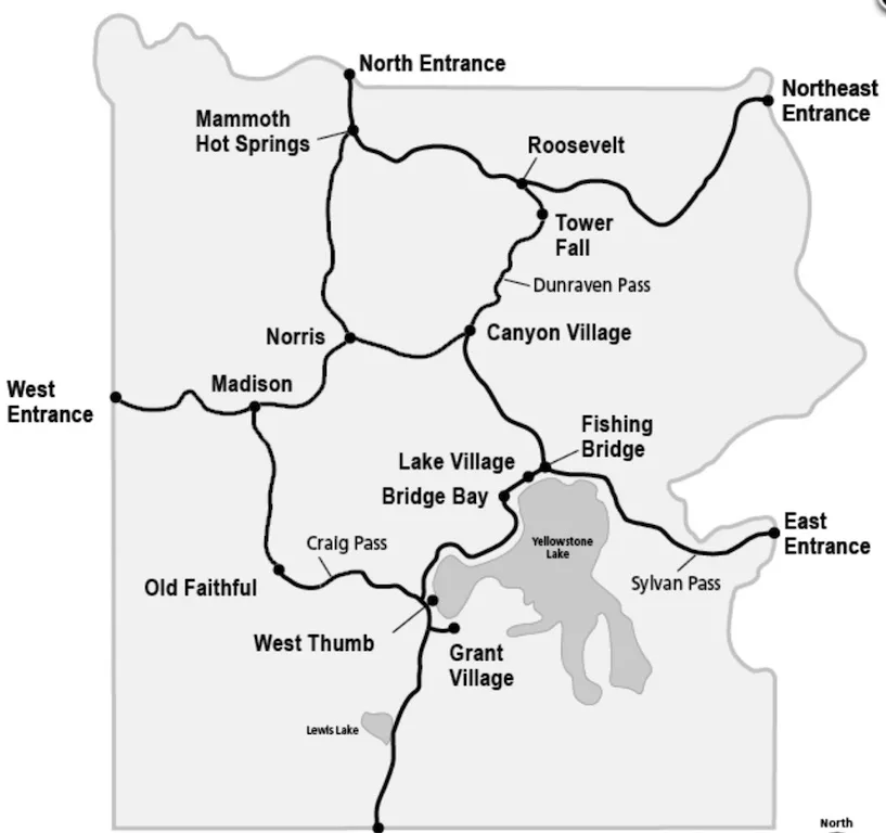 5 Entrances to the Yellowstone National Park