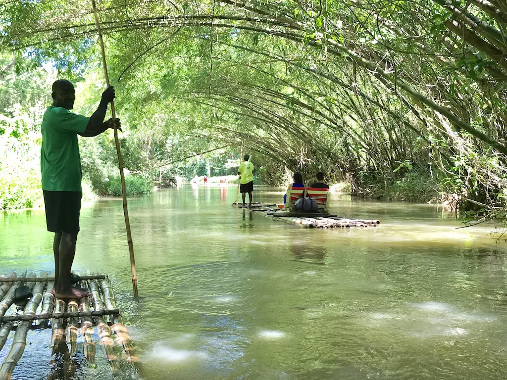 Winter in Jamaica, River Rafting