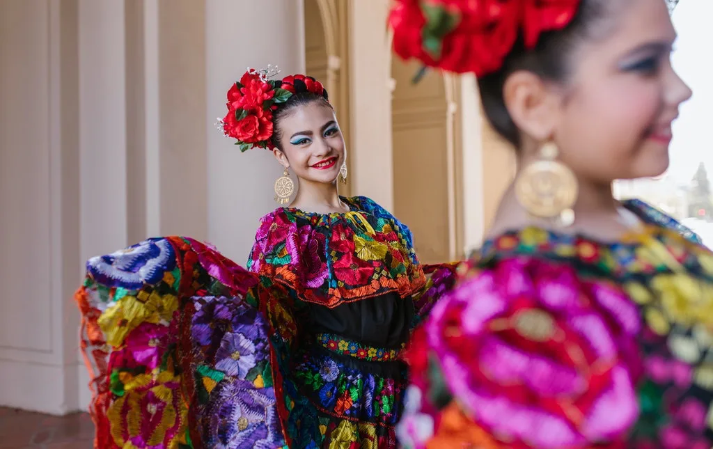 Mexican girl dancing