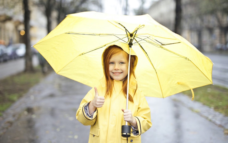 yellow raincoat